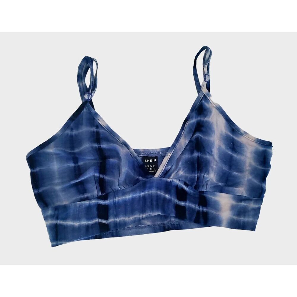 Women's Shein Tye Dye Blue Top Size XS